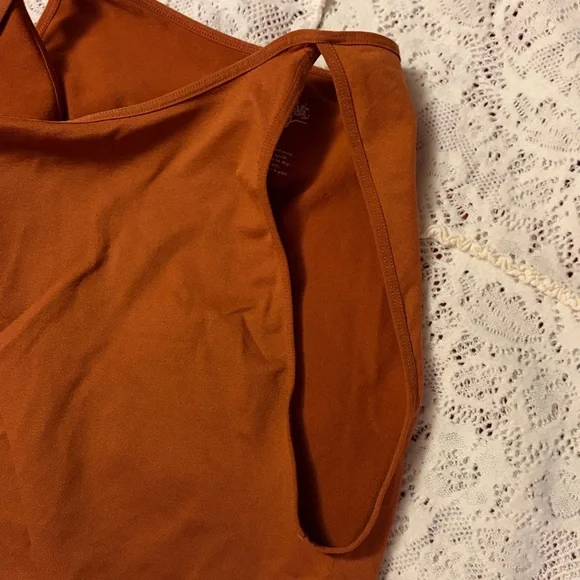 Free People Intimately size M/L rust colored stretch tank - Picture 3 of 9